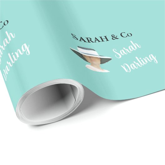 花嫁誕生日祝ティアラパーティーパーソナライズされた ラッピングペーパー (ロールコーナー)