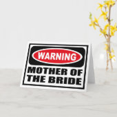 花嫁警告グリーティングカードの母 カード (黄色い花)