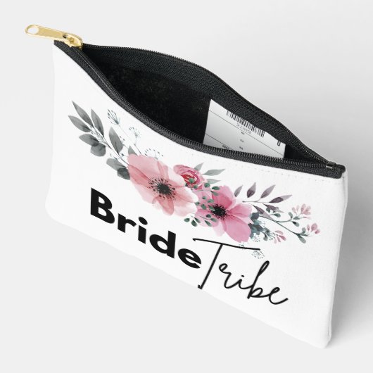 花嫁部族のパーソナライズされた小ポーチ アクセサリーポーチ (見開き)