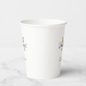 花嫁部族のモノグラム　シンプルなゴールドのp 紙コップ (右)