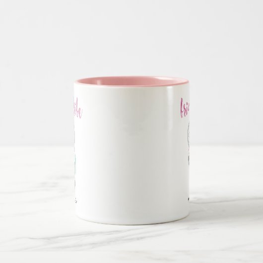 花嫁部族の水の色のドリームキャッチャー花嫁メイド ツートーンマグカップ (中央)