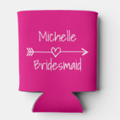 花嫁部族の結婚式パーティーのネオンピンク缶クーラー 缶クーラー (裏面)