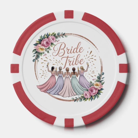花嫁部族 オーダーメイド ブライズパーティー ポーカーチップ (正面)