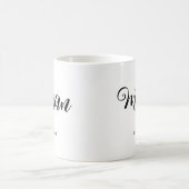 花嫁部族 現代 ミニマルな ブライズメイド パーティー コーヒーマグカップ (中央)