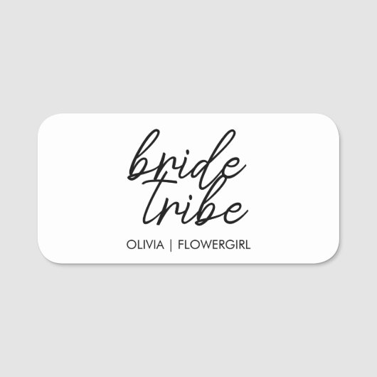 花嫁部族 |花モダン女の子 名札 (正面)