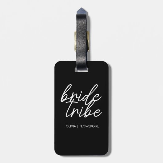 花嫁部族 |行き先のウェディングフラワーガール ラゲッジタグ (裏面縦)