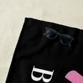 花嫁部隊 ブライズメイド名 ピンク ブラック ビーチタオル (インサイチュ)