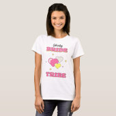 花嫁部隊(BRIDE TRIBE) バチェロレッテ/ハンのパーティー用カスタマイズ名入り Tシャツ (正面フル)