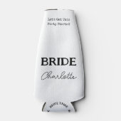 花嫁部 黒と白のバチェロレッテパーティー ボトルクーラー (正面)