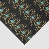 花嫁金ゴールドタイポグラフィパターン 薄葉紙 (詳細)