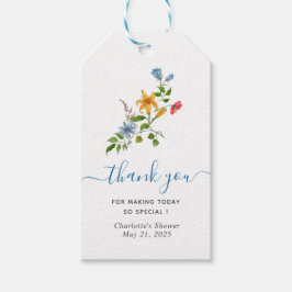 花嫁開花フローラブライダルシャワー感謝していユー ギフトタグ