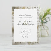 花嫁音楽結婚式招待状 招待状 (スタンド正面)
