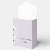 花嫁魅力的の贈り物，名前の薄い紫 フェイバーボックス (オープン)