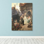 花嫁19世紀 キャンバスプリント (インサイチュ (ウッドフロア))