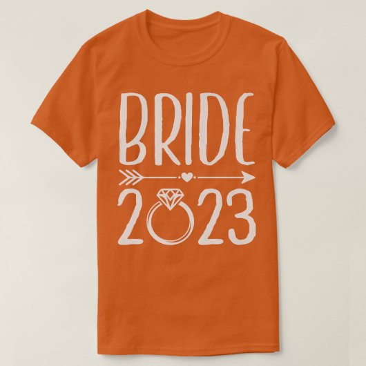 花嫁2023 2023年結婚した婚約結婚者 Tシャツ (デザイン正面)