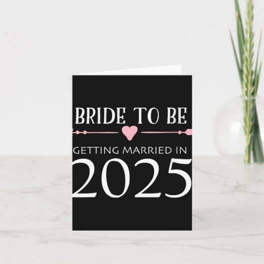 花嫁2025年結婚婚約契約 カード (正面)