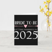 花嫁2025年結婚婚約契約 カード (黄色い花)