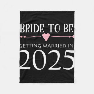 花嫁2025年結婚婚約契約 フリースブランケット