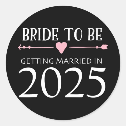 花嫁2025年結婚婚約契約 ラウンドシール (正面)