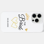 花嫁 ウェディングデート 上品なデザイン Case-Mate iPhoneケース (裏面 (横))