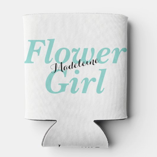 花嫁 ウェディングパーティー 私のフラワーガールに 缶クーラー (裏面)