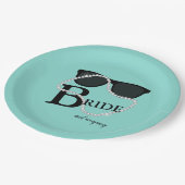 花嫁&カンパニーダイヤモンドティアラパーティーシャワー ペーパープレート (アングル)