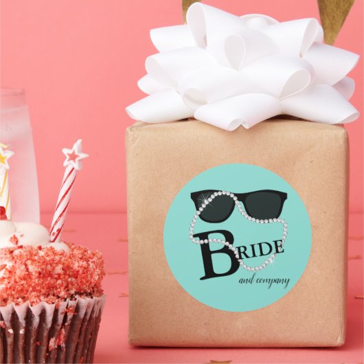 花嫁 & カンパニー ダイヤモンド ティアラ シャワーパーティー ラウンドシール (パーティー)