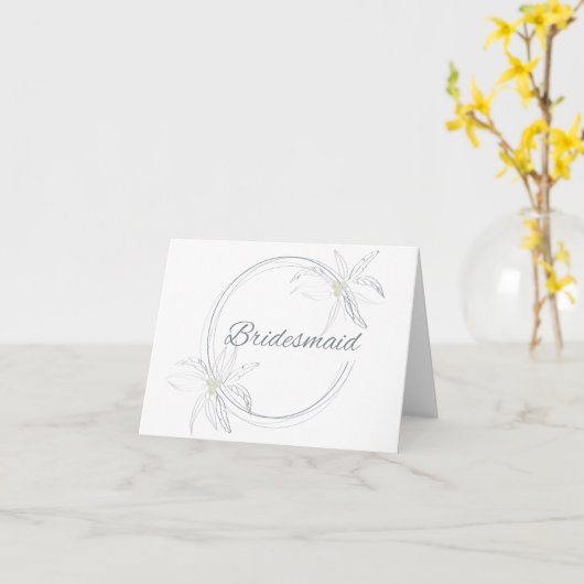 花嫁 カード (黄色い花)