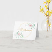 花嫁 カード (黄色い花)