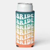 花嫁 |グラデーシカスタムョン付きレトロ文字 スリム缶クーラー (Seltzer正面)