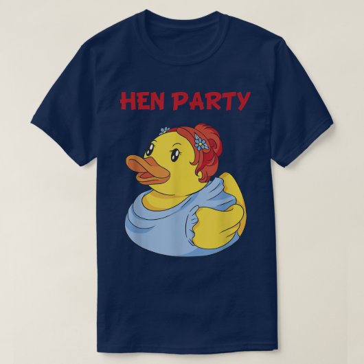 花嫁 ゴム 鴨 パーティー 女性 少女 ブライズパーティ Tシャツ (デザイン正面)