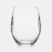 花嫁 ステムなしワイングラス (左)