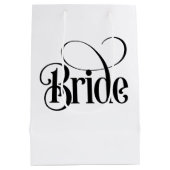 花嫁（デザイン3） ミディアムペーパーバッグ (裏面)