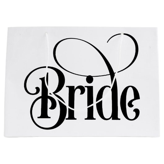 花嫁(デザイン3) ラージペーパーバッグ (正面)