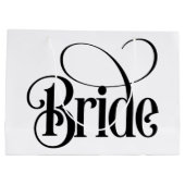 花嫁(デザイン3) ラージペーパーバッグ (裏面)