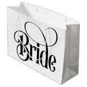 花嫁(デザイン3) ラージペーパーバッグ (裏面アングル)