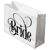 花嫁(デザイン3) ラージペーパーバッグ (正面アングル)