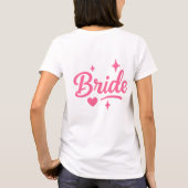 花嫁 ネオン ピンク Tシャツ (裏面)