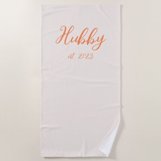 花嫁 ハネムーン オーダーメイド おそろい ハブby ワイフィー ビーチタオル (正面)