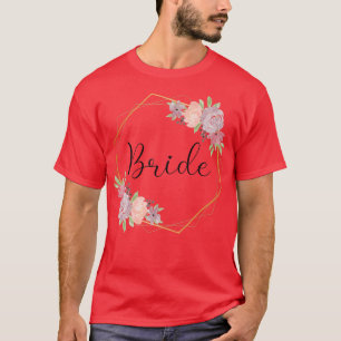 花嫁 ハンター パーティー 花 ペイント 花嫁 Tシャツ