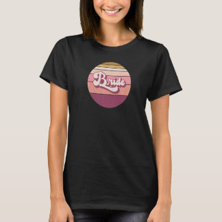 花嫁 バチェラー・パーティー レトロ ヴィンテージ 夕焼け Tシャツ