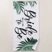 花嫁，バチェロレッテ,パーソナライズされたビーチ  ビーチタオル (正面)