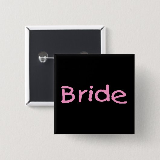 花嫁（ピンク） 缶バッジ (正面&裏面)