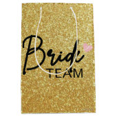 花嫁、ブライズメイドパーティーのギフト、独身最後の夜 ミディアムペーパーバッグ (正面)