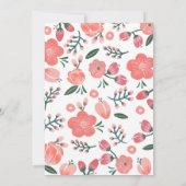 花嫁 |ブライダルシャワー 招待状 (裏面)