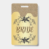 花嫁 ヘン ナイト 結婚式前 妻 バッジ ストラップ (正面)