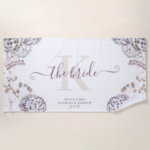 花嫁 ボーホー ビーチ タオル