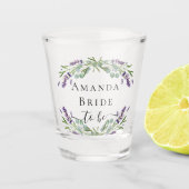 花嫁 ラベンダー ユーカリ 緑の名前 ショットグラス (正面)