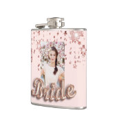 花嫁 ローズゴールド ブラッシュ スターズ フォト グラマラス フラスク (左)