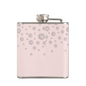 花嫁 ローズゴールド ブラッシュ ダイヤモンド  bachelorette フラスク (裏面)